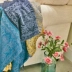 Bắc Âu phong cách tối giản bông đan chăn bông chăn hai mặt chăn hình học giải trí máy lạnh chăn mền chăn sofa - Ném / Chăn