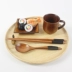 New Nhật Bản khay gỗ khay hộ gia đình vòng rắn tấm gỗ tấm cup đĩa trái cây món ăn bằng gỗ