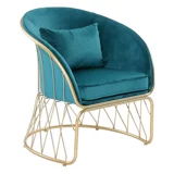 Ins nordic интернет -знаменитость Iron Art Hotel Dofa Manicure Магазин одежды гостиная маленькая квартира постмодернистская легкая роскошная одиночная стула