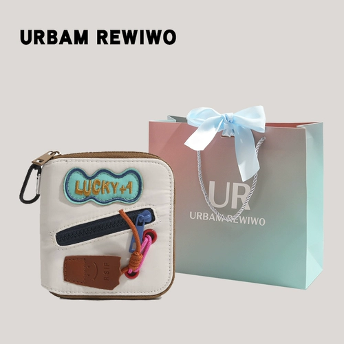 UR Брендовый короткий бумажник с молнией, сумка через плечо, официальный продукт, в корейском стиле