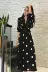 Tide thương hiệu mùa hè 2019 màu đen chấm bi của phụ nữ Pháp váy Paris retro là váy eo mỏng nữ - Cộng với kích thước quần áo
