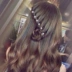 Kính gửi công chúa Trang sức nước ngọt Ngọc trai bện tóc Mũ phụ kiện tóc Hair Clip Doudou Clip Hợp kim tấm tóc Clip tính khí - Phụ kiện tóc