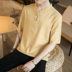 Phong cách trung quốc Tang phù hợp với tấm Hanfu khóa linen t-shirt nam mùa hè Trung Quốc cotton ngắn tay thanh niên nằm trang phục dân tộc Trang phục dân tộc