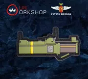 OurWorkshop Q phiên bản M72 LAW tên lửa PVC ma thuật dán chương băng tay tinh thần chương chiến thuật ba lô dán