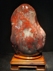 Ювелирный камень 桂林鸡血玉原石摆件鸡血石天然造型石头奇石客厅装饰摆件千款可选