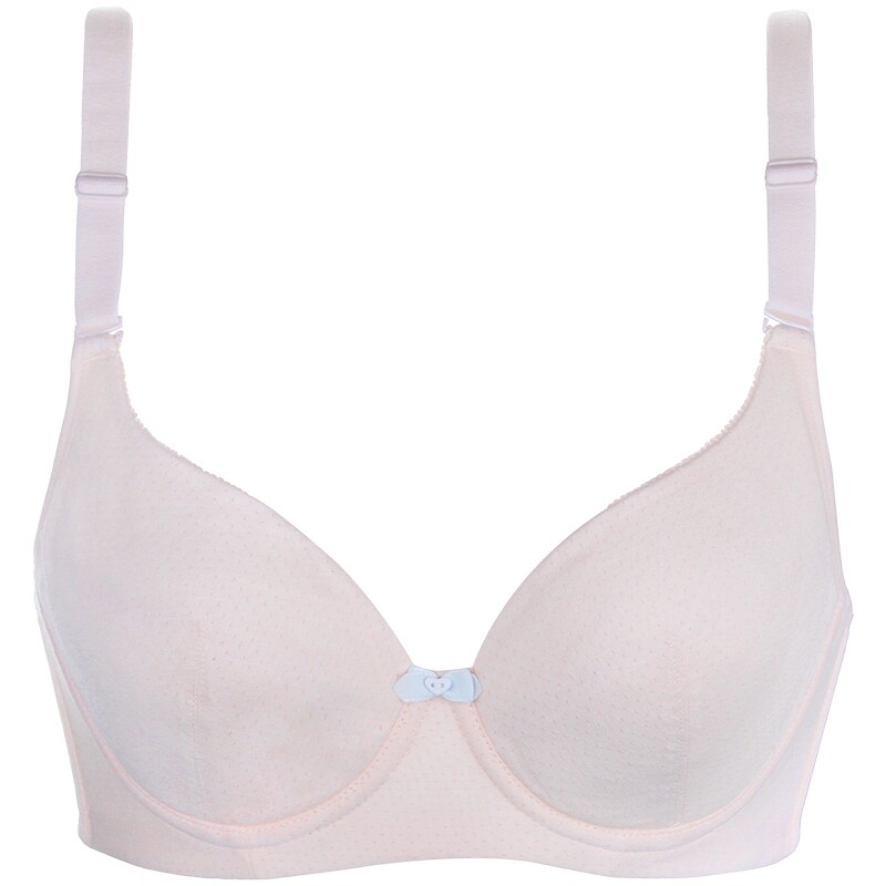 Yi Lanfen Xia Bra Thin Mature Student Underwear C Cup Large Size Breathable Thin Cotton Gathers Senior high school College Students