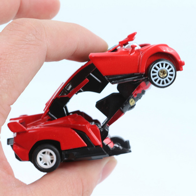 Pocket Mini Đồ chơi biến dạng một chìa khóa Sắt bọc thép Dragon Power Ares Car Mô hình Robot Xe ma sát Trẻ em - Đồ chơi robot / Transformer / Puppet cho trẻ em