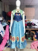 Disney Frozen Fever Fever Anna Cosplay Spot бесплатная доставка Mercerized Satine