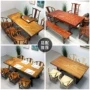 Gỗ rắn bảng lớn đăng nhập bảng ông chủ bàn gỗ gụ thanh hoa huanghuali okan mới Trung Quốc đồ nội thất bàn trà bàn trà - Nội thất văn phòng bàn làm việc mini