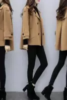 Phiên bản Hàn Quốc của áo khoác nữ 2018 mới rộng 2018 mới dành cho nữ mùa thu đông mới áo len ngắn cỡ lớn - Áo khoác ngắn áo khoác len cardigan nữ