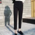 Phù hợp với quần nữ mùa hè phần mỏng mới Hàn Quốc phiên bản của bàn chân nhỏ Harlan chín quần eo cao là mỏng thẳng ống quần ống quần