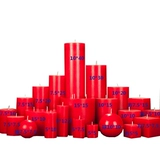Подлинный классический красный свече -дым, без запаха цилиндрические колонны