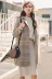 Áo khoác nữ Tartan phiên bản Hàn Quốc 2018 mùa đông mới phiên bản Hàn Quốc lỏng lẻo áo len dài mỏng áo khoác nữ hàn quốc Áo khoác dài