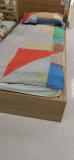 Ikea, bally, пододеяльник, синяя наволочка, 2 шт, принт