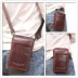 Túi đeo vai nhỏ đeo chéo nhỏ bằng da mini điện thoại di động túi xách nam 6 inch da dọc đa chức năng đeo ví - Túi điện thoại