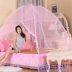 Miễn phí cài đặt muỗi net yurt gấp 1.5 M giường 1.8 m đôi 1.2 sinh viên duy nhất ký túc xá khung dây kéo nhà