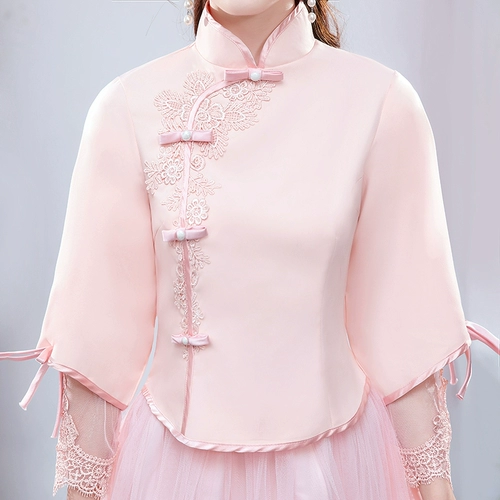 Демисезонное длинное платье подружки невесты, вечернее платье, китайский стиль, делается под заказ, длина макси