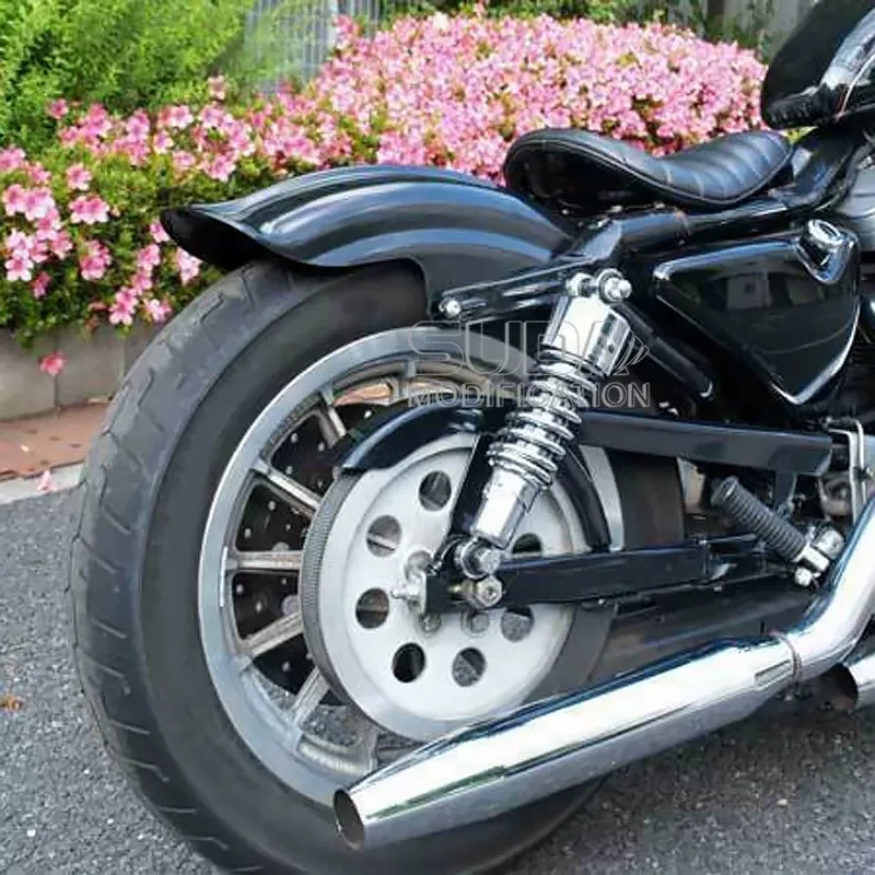 Мотоцикл Harley XL883 12004872 Модификация После модификации, грязевая плитка после ретро-панелей и панели задняя грязевая плитка