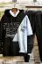 Học sinh trung học cơ sở áo len nam cotton trùm đầu xu hướng mùa xuân thể thao phù hợp với quần áo nam mỏng đẹp trai Gudi Li Ning - Bộ đồ