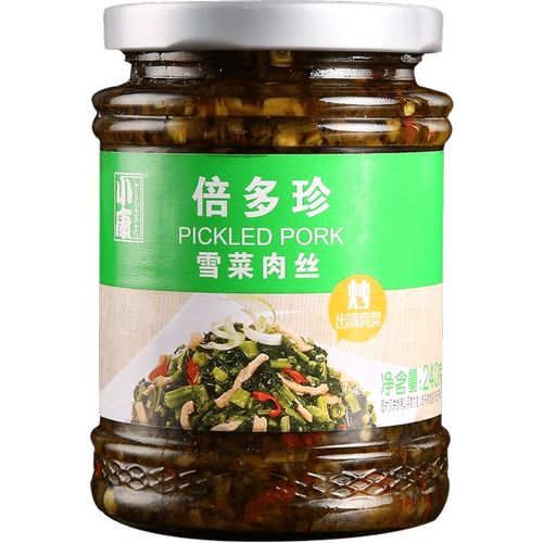 Хорошо -офф снежный овощной измельченный соус 240 г/бутылка под рисовым соусом и солеными огурцами, лапша xuzhou.