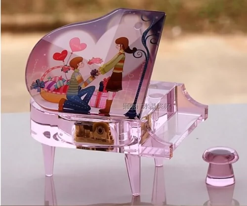 Кварц, пианино, музыкальная шкатулка для друга на день Святого Валентина, «сделай сам», сделано на заказ, MP3, MP4, подарок на день рождения