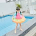 Bơi vòng trẻ em dày inflatable 3D cam dành cho người lớn tăng chất béo phao cứu sinh bé nổi trẻ em nách vòng