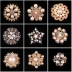 Thời trang hàn quốc pha lê rhinestone cá tính ngọc trai hoang dã vòng hoa trâm nhỏ brooch pin ladies full 15 phụ kiện cài áo nữ Trâm cài