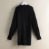 [End] đen retro cao đẳng gió áo len váy nữ 007 thương hiệu cửa hàng giảm giá để rút của phụ nữ quần áo Áo len