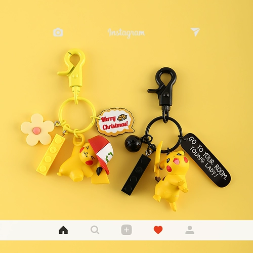 Милый мультяшный брелок, кукла, украшение на сумку, ключи от машины