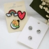Ba Gói Hàn Quốc Dễ Thương Pin Trẻ Em của Resin Badge Trái Cây Gấu Cổ Áo Đồ Trang Sức Kim Mềm Chị Brass Brooch