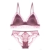 Sexy cup-bralette tam giác Pháp mà không có vòng thép áo ngực phần mỏng mà không có bộ đồ lót xốp - Bộ đồ lót quần áo lót Bộ đồ lót