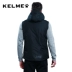 Kelme 卡尔 áo thể thao cotton nam mùa thu và mùa đông trùm đầu chạy vest ấm áp quần áo cotton đào tạo bóng đá - Áo thể thao