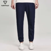 Mark Huafei jeans chính màu denim quần mùa thu lỏng phần quần jeans giản dị