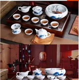 Чайный сервиз, сине-белый ароматизированный чай, комплект