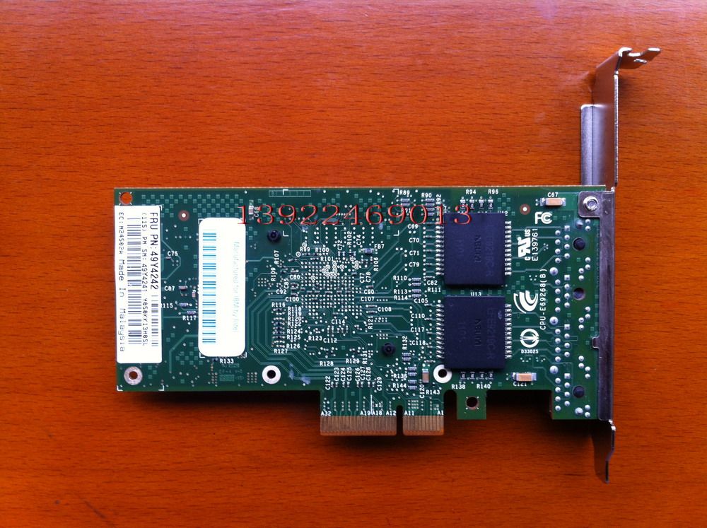 Оригинал Intel I340-T4 E1G44HT 4 сетевая карта 49Y4240 49Y4242
