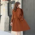 Len cháu gái mùa thu và áo khoác mùa đông Hàn Quốc phiên bản 2017 mới dày dài tính khí lady eo rag coat áo dạ nữ trung niên đẹp Accentuated eo áo