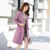 Len cháu gái mùa thu và áo khoác mùa đông Hàn Quốc phiên bản 2017 mới dày dài tính khí lady eo rag coat vest dạ nữ ngắn Accentuated eo áo