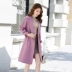 Len cháu gái mùa thu và áo khoác mùa đông Hàn Quốc phiên bản 2017 mới dày dài tính khí lady eo rag coat