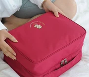 Túi lưu trữ quần áo du lịch túi du lịch dung lượng lớn có thể được đặt trường hợp xe đẩy hoàn thiện túi hành lý lớp - Vali du lịch