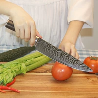 Немецкий шеф -повар нож молибден сталь стальной рисунок японский стиль кухонный нож женский кухонный нож Река