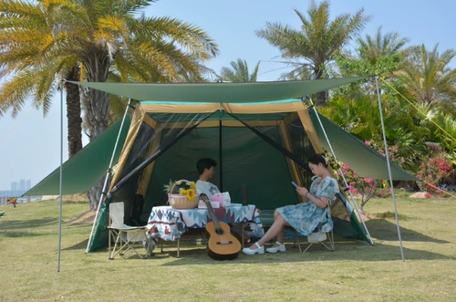 Уличная автоматическая палатка, средство от комаров для кемпинга, пляжный навес для рыбалки, полностью автоматический, увеличенная толщина, защита от солнца