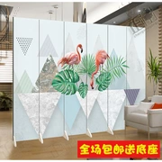 Đơn giản 3d Flamingo Nền tươi Tường gấp màn hình Phân vùng Thời trang Phòng khách Lối vào Beauty Office Hotel - Màn hình / Cửa sổ