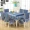 chủ trì bàn trải vải bọc phù hợp với tay áo bàn hình chữ nhật ghế vải pad thiết lập ghế gia đình tấm vải liệm - Khăn trải bàn khăn trải bàn trắng