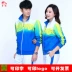 Trang phục thể thao khiêu vũ mới Xiangyun Jiamusi Square Men và nữ Set Team Service Service Soft Ball Performance Quần áo Set Jinguan - Thể thao sau