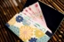 Nhật Bản thực hiện bốn mùa hoa đầy màu sắc ví ví hóa đơn kẹp bông và gió phong cách Nhật Bản 9cm * 19cm