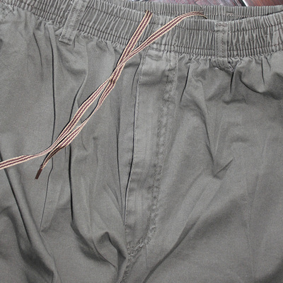 Phần mỏng lỏng quần chất béo bông overalls thường 7 điểm quần cộng với phân bón xl quần quần chất béo quần short nam Cực lớn