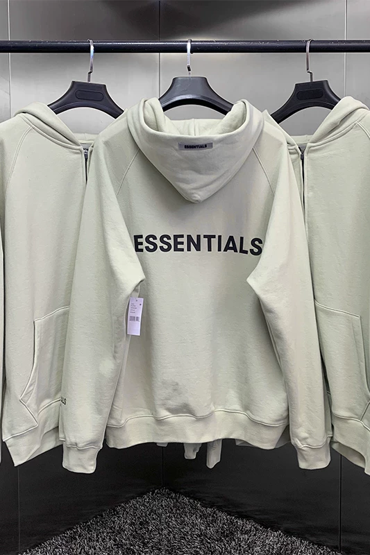 Страх Бога Fog Essentials Reunion Line Застежка на молнии худи-свитер мужской большого городского стиля свободный крой