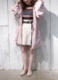 Màu hồng ngọt ngào Nhật Bản giao hàng trực tiếp tốt đẹp tháng chín trên áo khoác thời trang áo gió 181240020 áo khoác nữ form rộng