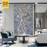 Арт -роспись мраморная мозаика режущая каменная мозаичная головоломка Новая китайская фоновая стена крыльца