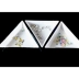 Trang sức kim cương điểm móng tay nở rộ, bảng màu trắng hình tam giác đa chức năng có thể được xếp chồng lên nhau và lấp đầy, các dụng cụ thiết thực được khuyến nghị - Công cụ Nail